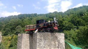 Урочисте відкриття макету потяга «Емілія» у селі Майдан Східницької громади
